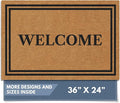 Barnyard Designs Natural Coco Coir Non-Slip Doormat | Heavy-Duty Welcome Mat by BarnyardDesigns