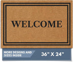 Barnyard Designs Natural Coco Coir Non-Slip Doormat | Heavy-Duty Welcome Mat by BarnyardDesigns