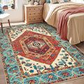SERISSA 4x6 Washable Non Slip Boho Area Rug by SERISSAHomeDecorCollection