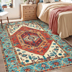 SERISSA 3x5 Washable Non Slip Boho Area Rug by SERISSAHomeDecorCollection