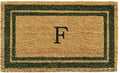 Calloway Mills 153042436F Sage Green Border 24" x 36" Monogram Doormat by Callowaymills