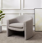 SAFAVIEH Couture Collection Laylette Light Grey Boucle Accent Chair - Image 7
