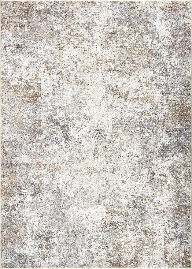 UERMEI 12x18 Area Rug Living Room Rugs Extra Large Brown Grey Carpet | Washable - Image 9