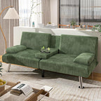 Shahoo Modern Upholstered Convertible Folding Futon Sofa Bed by BuynowfromShahoo