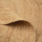 Hausattire Jute Braided Round Rug, 3 ft | 100% natural jute, hand woven - Image 6
