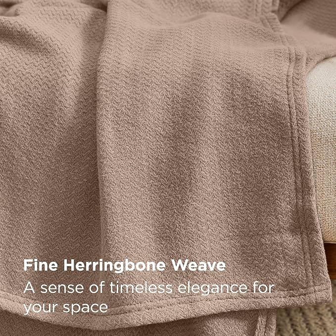 Bedsure GentleSoft 100% Cotton Blanket King Size - Image 3