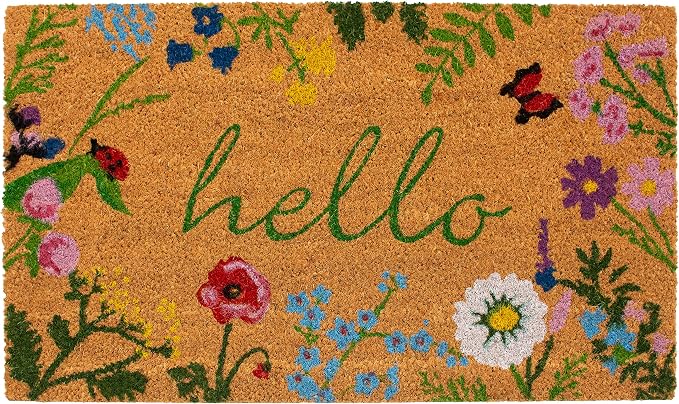 Calloway Mills AZ105991729 Floral Hello Doormat by Callowaymills