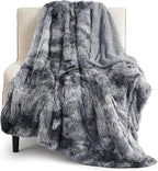Bedsure GentleSoft Fuzzy Faux Fur Sherpa Fleece Blanket Twin Size, Plush Thick by Unknown