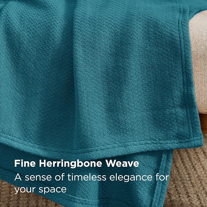 Bedsure GentleSoft 100% Cotton Blanket King Size - Image 3