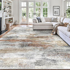 8x10 Area Rugs, Abstract Morden Soft Washable Rug, Non-Slip Low Pile Rugs by Yarooge