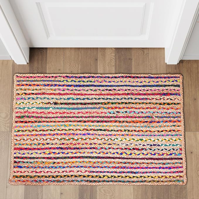Hausattire Boho Braided Rag Rug by Hausattire