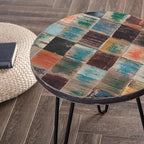 Greenage Reclaimed Wood End Table Bedroom - Image 3