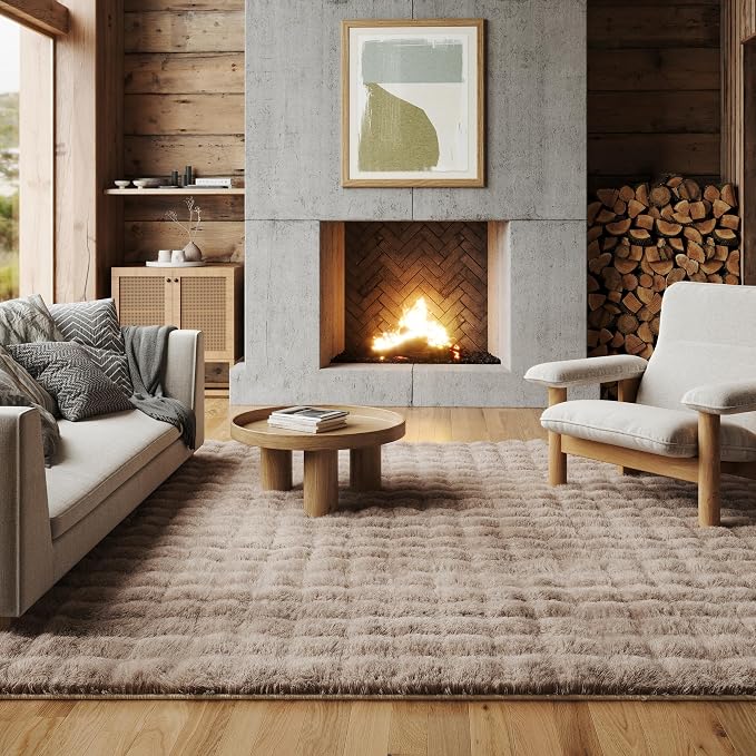 nuLOOM Jeni Taupe Checkered Washable Runner Rug - Image 7
