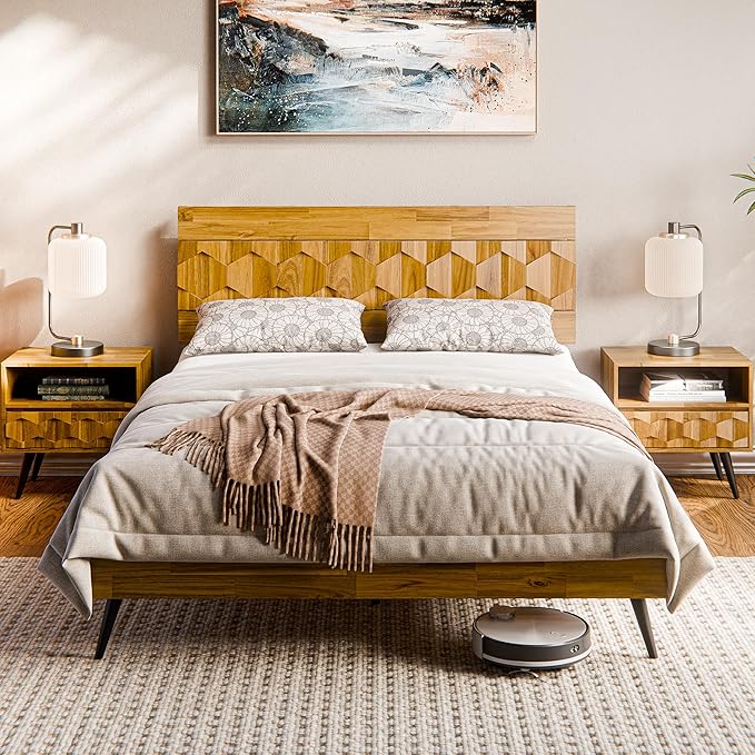 Bme Georgina Solid Wood Nightstand - Image 4