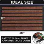 Ubdyo Extra Durable Door Mat Outside Entrance | Dirt Trapping, Non-Slip Backing - Image 2