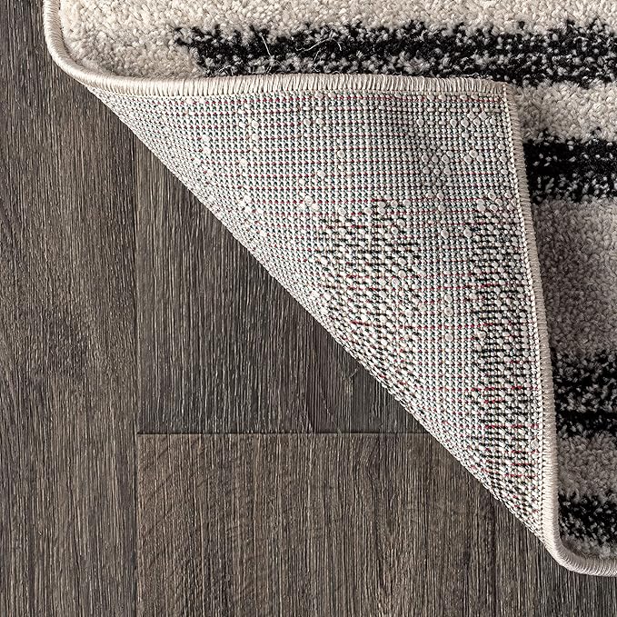 JONATHAN Y Khalil Modern Berber Stripe Cream/Black Indoor Area Rug, Contemporary - Image 6