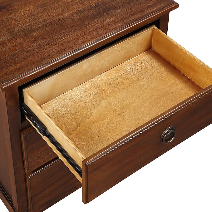Brown 3-Drawer Nightstand with Eco-Friendly Materials, Promotes Sustainable - Image 6