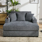 Merax Modern Upholstered Indoor Chaise Lounge - Image 3