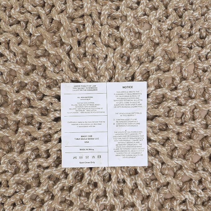 REDEARTH Round Pouf Ottoman - Image 8