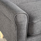 GDFStudio Mid Century Modern Fabric Loveseat - Image 4