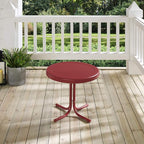 Crosley Furniture Griffith Weather Resistant Retro Metal Outdoor Side Table - Image 6