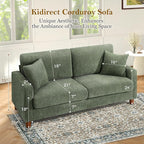 Kidirect 70in Corduroy Couch, Sofas - Image 2