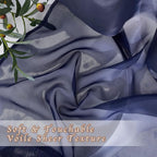 NICETOWN Dark Blue Sheer Curtains - Image 4