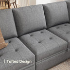 HONBAY Modular Sectional Couch U Shaped Sofa - Image 7