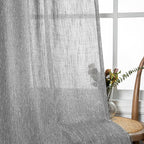 MYSKY HOME Living Room Curtains 2 Panels Boho Semi Sheers Long Drapes Light - Image 4