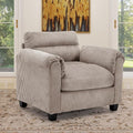 HAOMARKETS Corduroy Sofa Set, Upholstered Armchair by HAOMARKETS