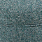 Homepop Home Decor | Upholstered Round Storage Ottoman | Ottoman - Image 6
