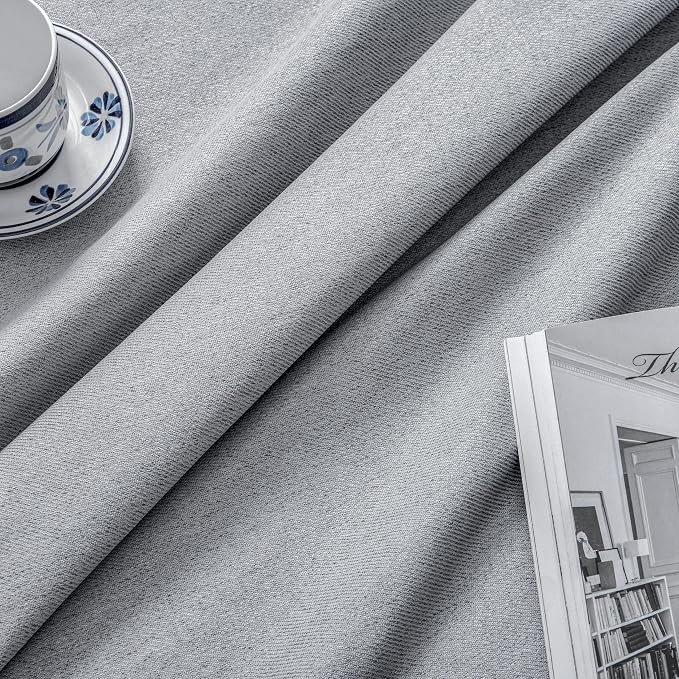 Joydeco Faux Linen Blackout Curtains - Image 5