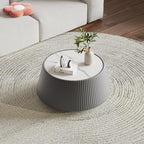 26.77" Marble Coffee Table, Modern Cup Shaped Coffee Table - Image 4