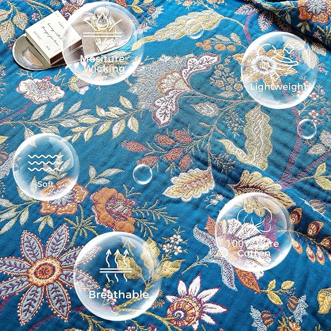 LUTBM Boho Throw Blanket for Couch Sofa Chair Cotton Summer Blankets for - Image 7