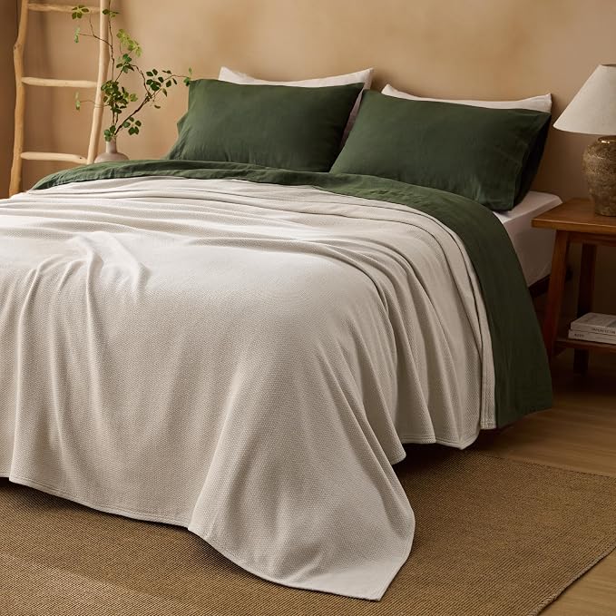 Bedsure GentleSoft 100% Cotton Blanket King Size - Image 4