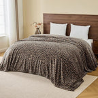 Edenleaf Leopard Print Blanket Fleece Throw - Image 3