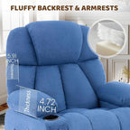 Massage Rocking Recliner Chair, Ergonomic Recliners Sofa - Image 4