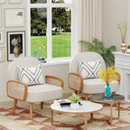 Aklaus Mid Century Modern Accent Chair Armchair - Image 4