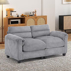HAOMARKETS Corduroy 2-Seater Sofa, Upholstered Loveseat Couch - Image 3