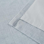 Vision Home Blue Fog Pinch Pleated Full Blackout Curtains Linen Blended Room - Image 7