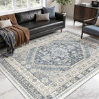 6x9 Area Rugs for Living Room Vintage Washable Rug, Non-Slip Backing Large Area - Image 3