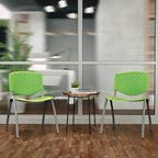 Flash Furniture HERCULES -5 Pack 880 lb. Capacity Green Plastic Stack Chair | - Image 7