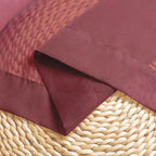 Chyhomenyc Burgundy Sheer Valance - Image 9