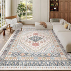Pink Rugs for Bedroom-6x9 Area Rugs for Living Room, Dining Room, Low Pile - Image 4
