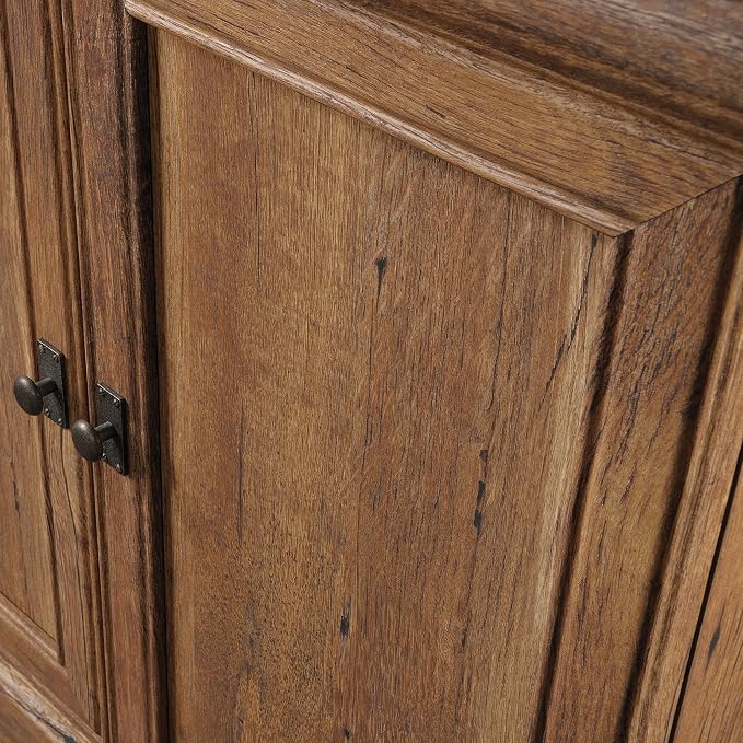 Sauder Palladia Bookcase with Doors, Library Bookcase, Vintage Oak Finish - Image 9