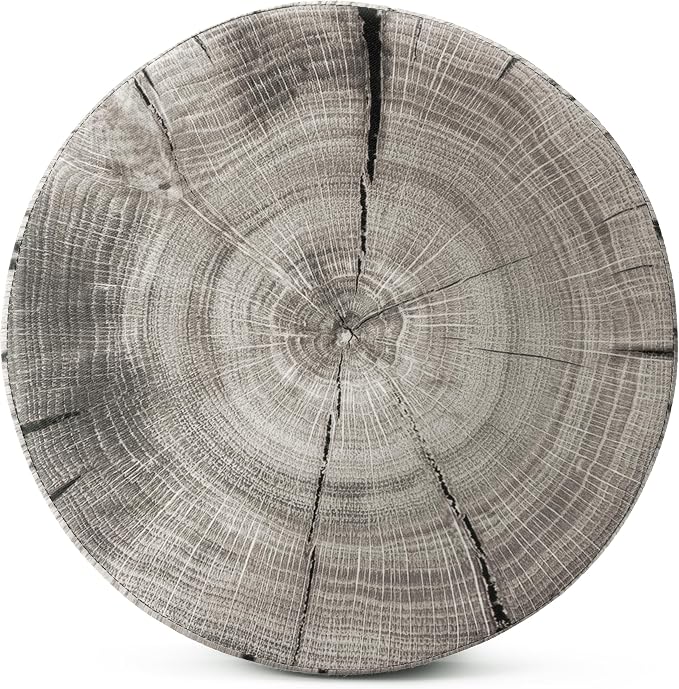 Sorbus Tree Stump Stool, Storage Ottoman 15 Inch Fake Tree Stumps Log Stool - Image 9