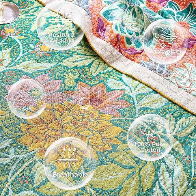 LUTBM Boho Throw Blanket for Couch Sofa Chair Summer Cotton Blankets for - Image 6