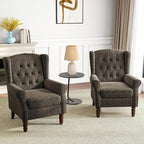 Pia Ricco High Back Floral Accent Chair - Image 6