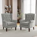 Mid-Century Modern 2-Piece Wingback Chair Set by PiaRicco