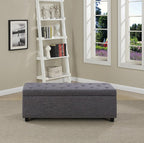 SIMPLIHOME Hamilton Storage Ottoman - Image 2